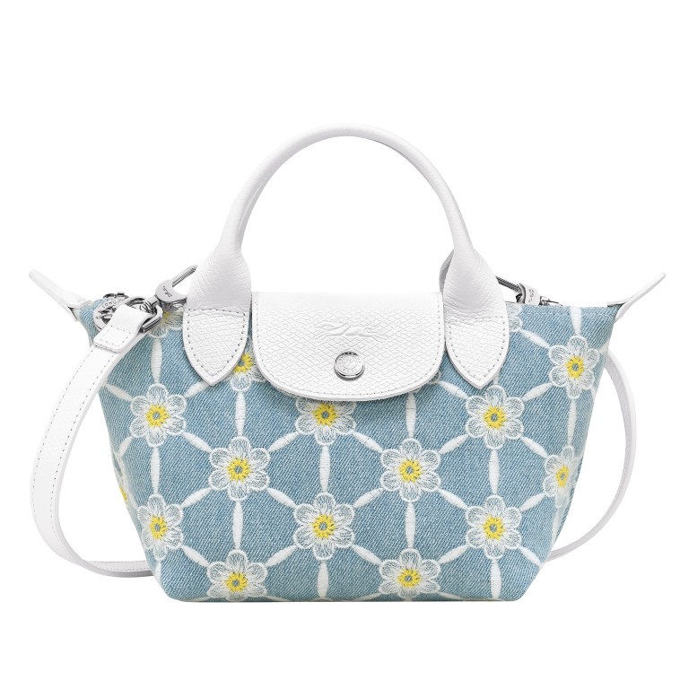 Handtasche Le Pliage Collection XS Sky Blue, Farbe: blau/petrol, Marke: Longchamp, EAN: 3597922493470, Abmessungen in cm: 17x14x10, Bild 1 von 3