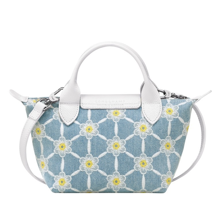 Handtasche Le Pliage Collection XS Sky Blue, Farbe: blau/petrol, Marke: Longchamp, EAN: 3597922493470, Abmessungen in cm: 17x14x10, Bild 3 von 3