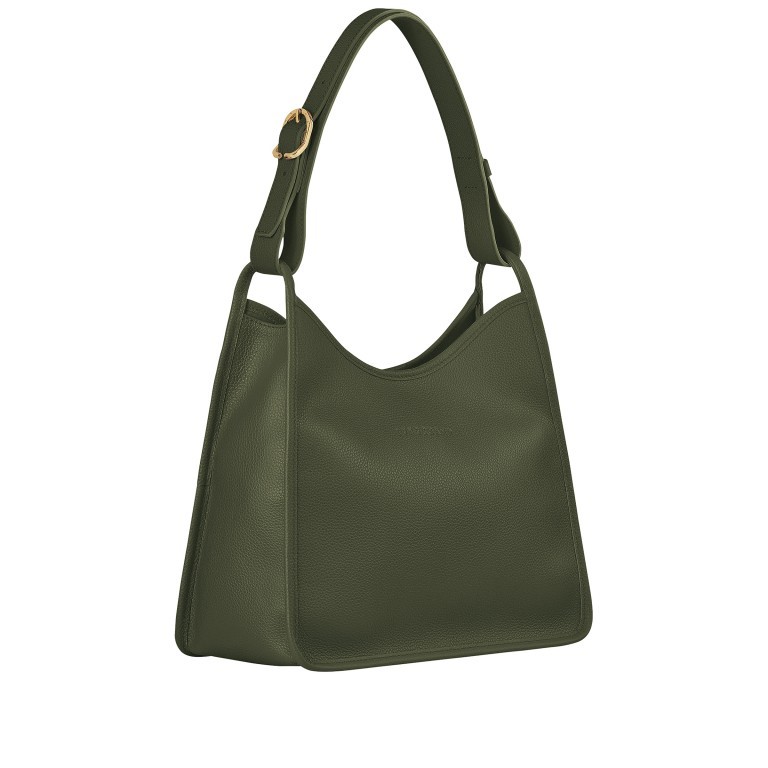 Beuteltasche Le Foulonné 021-10155 Khaki, Farbe: taupe/khaki, Marke: Longchamp, EAN: 3597922445707, Abmessungen in cm: 30x26x13, Bild 2 von 5