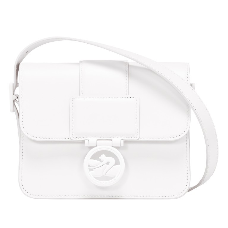 Umhängetasche Box Trot S Colors White, Farbe: weiß, Marke: Longchamp, EAN: 3597922444007, Abmessungen in cm: 18x14x8.5, Bild 1 von 5