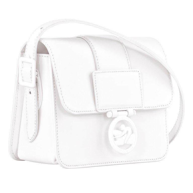 Umhängetasche Box Trot S Colors White, Farbe: weiß, Marke: Longchamp, EAN: 3597922444007, Abmessungen in cm: 18x14x8.5, Bild 2 von 5