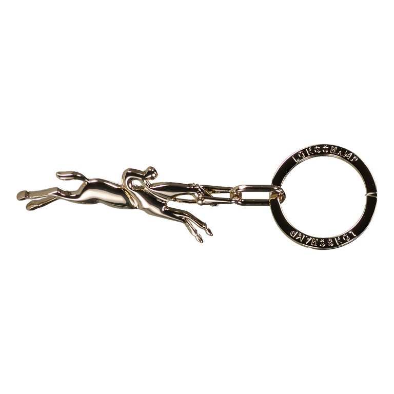 Schlüsselanhänger Cavalier Gold, Farbe: metallic, Marke: Longchamp, EAN: 3597921837961, Abmessungen in cm: 13.5x2x0.5, Bild 1 von 1