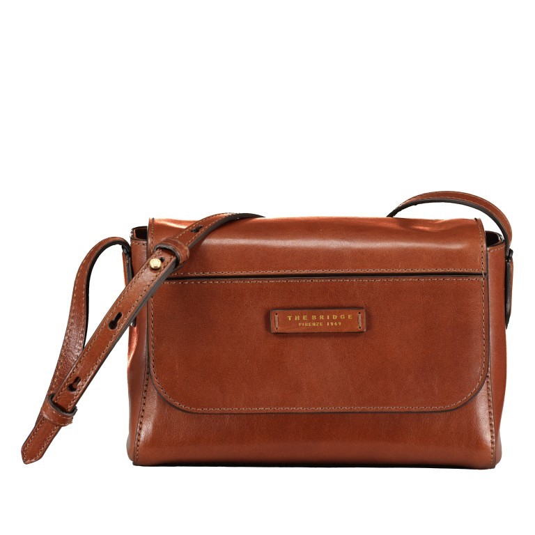 Umhängetasche Elettra Marrone, Farbe: cognac, Marke: The Bridge, EAN: 8033748546402, Abmessungen in cm: 24x17x9, Bild 1 von 6