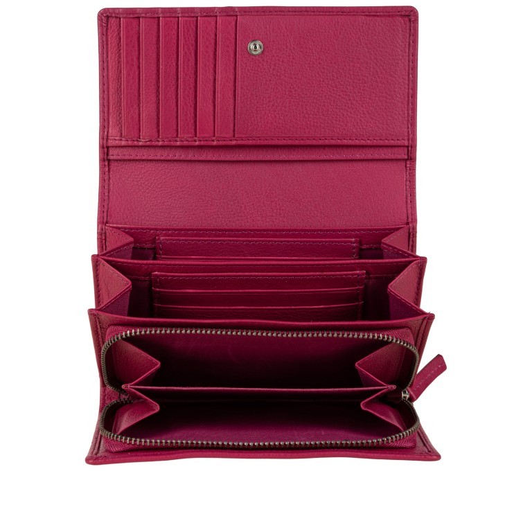 Geldbörse Luise 452 Pink, Farbe: rosa/pink, Marke: Flanigan, EAN: 4066727003119, Abmessungen in cm: 16x9x3.2, Bild 4 von 4