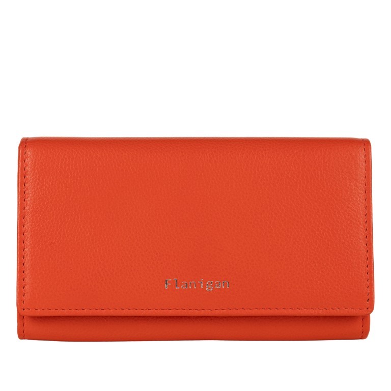 Geldbörse Luise 452 Orange, Farbe: orange, Marke: Flanigan, EAN: 4066727003133, Abmessungen in cm: 16x9x3.2, Bild 1 von 4
