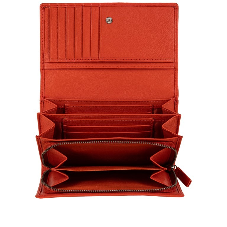 Geldbörse Luise 452 Orange, Farbe: orange, Marke: Flanigan, EAN: 4066727003133, Abmessungen in cm: 16x9x3.2, Bild 4 von 4