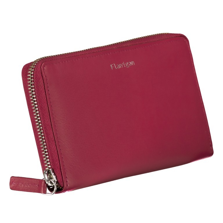Geldbörse Luise 453 mit RFID-Schutz Pink, Farbe: rosa/pink, Marke: Flanigan, EAN: 4066727003157, Abmessungen in cm: 18.5x10.5x2.5, Bild 2 von 4