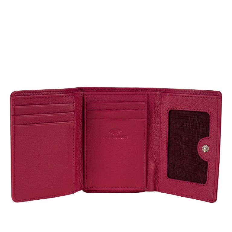 Geldbörse Luise 454 mit RFID-Schutz Pink, Farbe: rosa/pink, Marke: Flanigan, EAN: 4066727003195, Abmessungen in cm: 11x8.5x4, Bild 4 von 5
