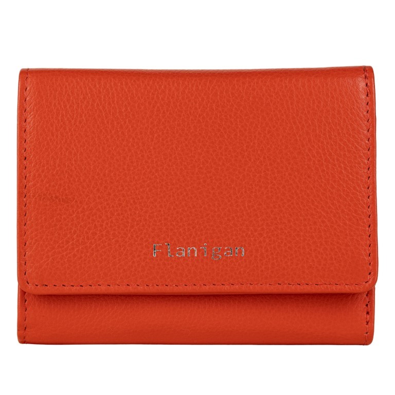 Geldbörse Luise 454 mit RFID-Schutz Orange, Farbe: orange, Marke: Flanigan, EAN: 4066727003218, Abmessungen in cm: 11x8.5x4, Bild 1 von 5