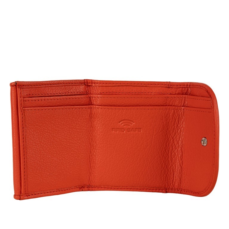 Geldbörse Luise 457 mit RFID-Schutz Orange, Farbe: orange, Marke: Flanigan, EAN: 4066727003331, Abmessungen in cm: 10x8x2.5, Bild 4 von 5