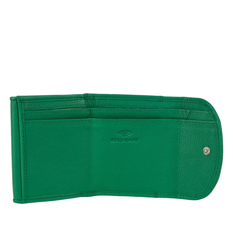 Geldbörse Luise 457 mit RFID-Schutz Grün, Farbe: grün/oliv, Marke: Flanigan, EAN: 4066727003348, Abmessungen in cm: 10x8x2.5, Bild 4 von 5