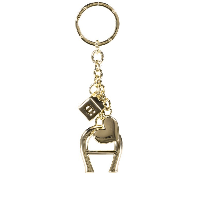 Schlüsselanhänger Charms Gold, Farbe: metallic, Marke: AIGNER, EAN: 4055539363238, Abmessungen in cm: 3.5x12.5x1.5, Bild 1 von 1