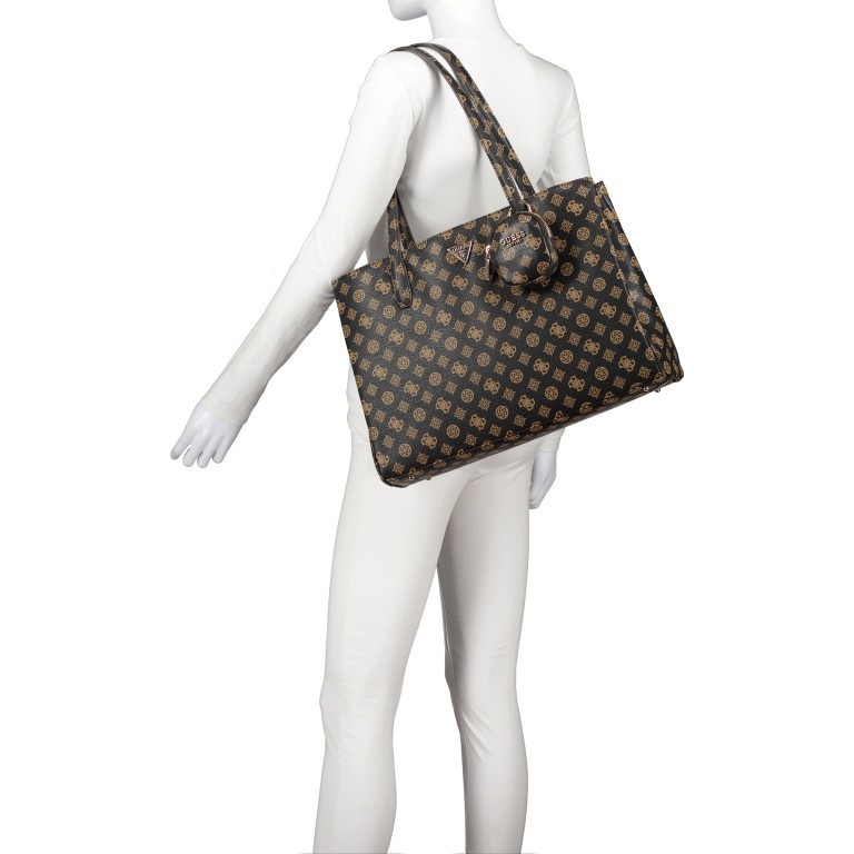 Shopper Power Play 4G-Logo mit Laptopfach 15 Zoll Mocha, Farbe: braun, Marke: Guess, EAN: 0190231814054, Abmessungen in cm: 42x29x12.5, Bild 4 von 5