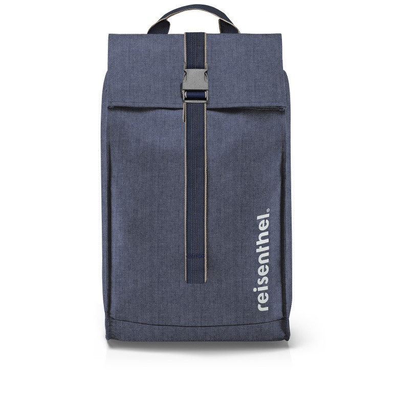 Einkaufsroller Citycruiser Set aus Rack und Rolltop-Tasche Herringbone Dark Blue, Farbe: blau/petrol, Marke: Reisenthel, EAN: 4012013737756, Abmessungen in cm: 47.5x105.5x39, Bild 4 von 4