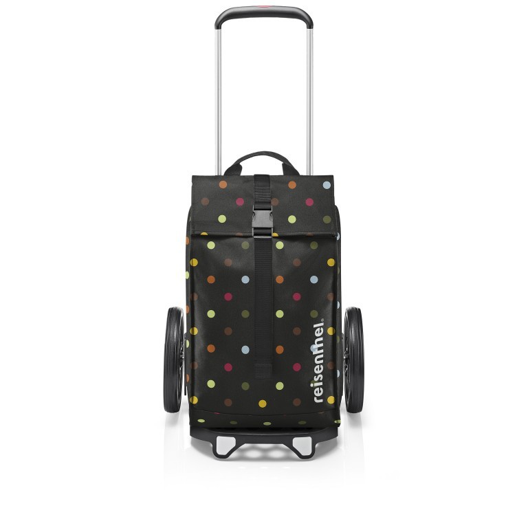 Einkaufsroller Citycruiser Set aus Rack und Rolltop-Tasche Dots, Farbe: bunt, Marke: Reisenthel, EAN: 4012013737749, Abmessungen in cm: 47.5x105.5x39, Bild 1 von 4