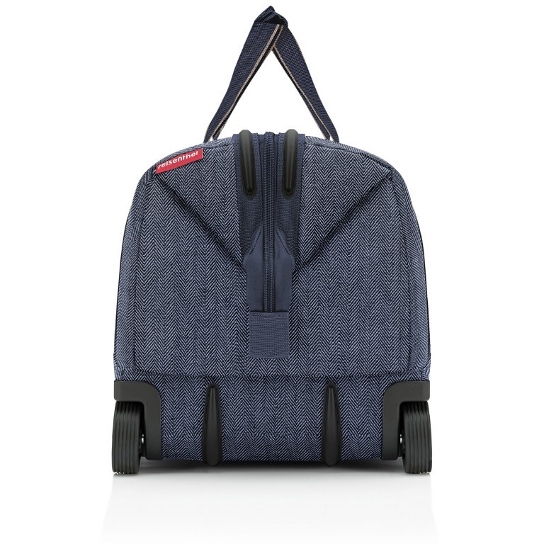 Rollenreisetasche Allrounder Trolley Herringbone Dark Blue, Farbe: blau/petrol, Marke: Reisenthel, EAN: 4012013737633, Abmessungen in cm: 49x41x30, Bild 4 von 6