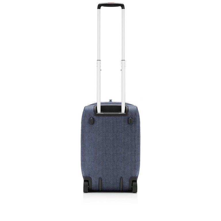 Rollenreisetasche Allrounder Trolley Herringbone Dark Blue, Farbe: blau/petrol, Marke: Reisenthel, EAN: 4012013737633, Abmessungen in cm: 49x41x30, Bild 6 von 6