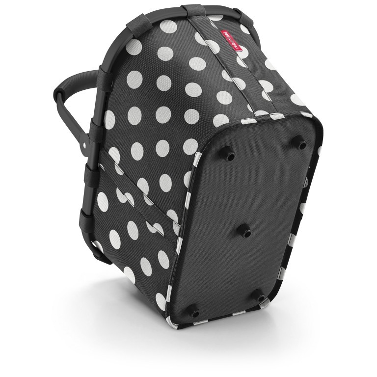 Einkaufskorb Carrybag Dots White, Farbe: schwarz, Marke: Reisenthel, EAN: 4012013735578, Abmessungen in cm: 48x29x28, Bild 4 von 5
