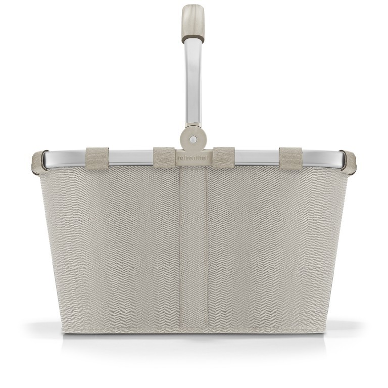 Einkaufskorb Carrybag Herringbone Sand, Farbe: beige, Marke: Reisenthel, EAN: 4012013736346, Abmessungen in cm: 48x29x28, Bild 2 von 5
