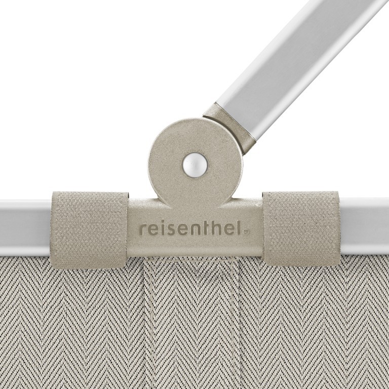 Einkaufskorb Carrybag Herringbone Sand, Farbe: beige, Marke: Reisenthel, EAN: 4012013736346, Abmessungen in cm: 48x29x28, Bild 5 von 5