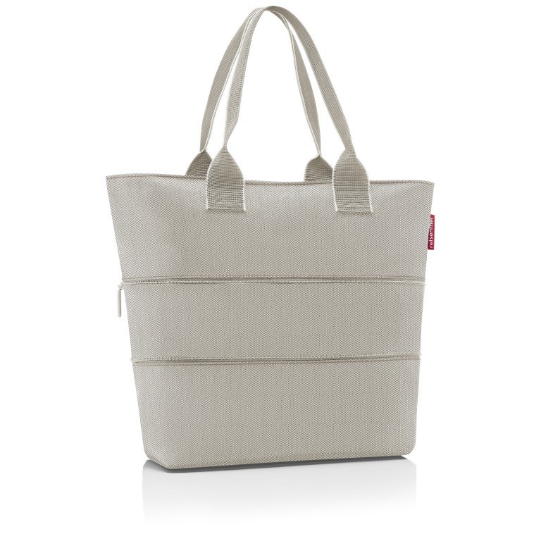 Shopper E1 erweiterbar Herringbone Sand, Farbe: beige, Marke: Reisenthel, EAN: 4012013736377, Abmessungen in cm: 50x26.5x15.5, Bild 2 von 3