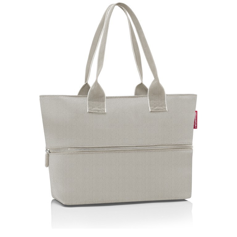 Shopper E1 erweiterbar Herringbone Sand, Farbe: beige, Marke: Reisenthel, EAN: 4012013736377, Abmessungen in cm: 50x26.5x15.5, Bild 1 von 3