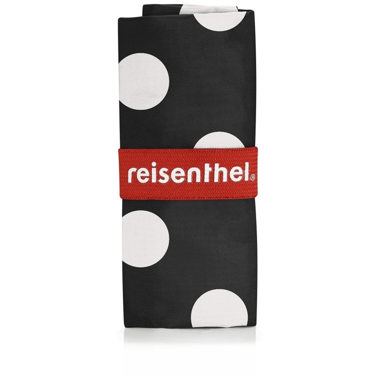 Falttasche Mini Maxi Shopper Dots White, Farbe: schwarz, Marke: Reisenthel, EAN: 4012013736735, Abmessungen in cm: 43.5x63x6, Bild 2 von 2