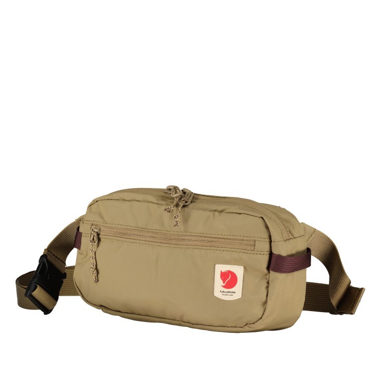 Gürteltasche High Coast Hip Pack Clay, Farbe: beige, Marke: Fjällräven, EAN: 7323450989866, Abmessungen in cm: 21x12x6, Bild 1 von 10