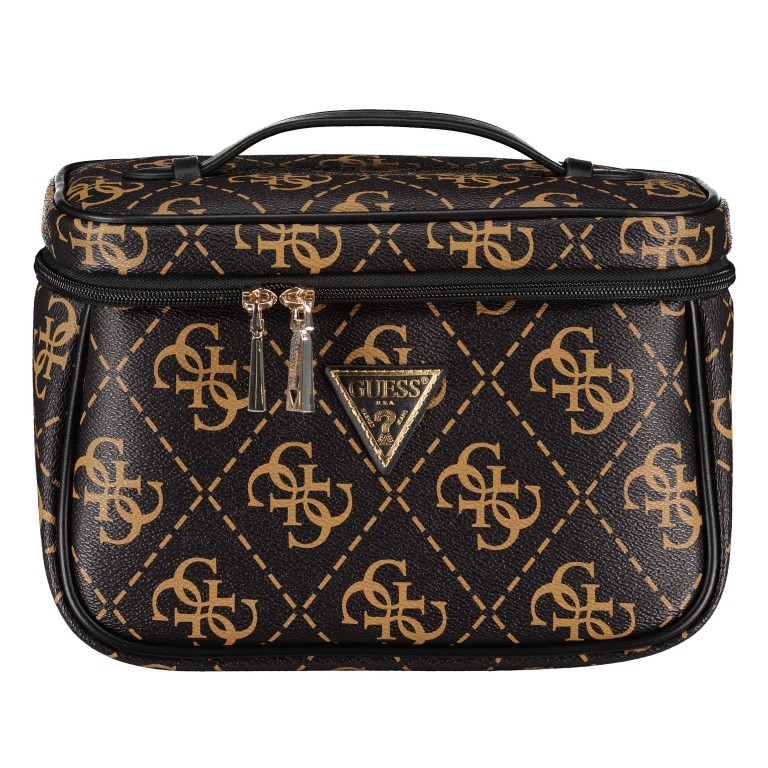 Kosmetikkoffer Berta 4G-Logo Brown, Farbe: braun, Marke: Guess, EAN: 0190231814245, Abmessungen in cm: 26x17.5x12, Bild 1 von 5