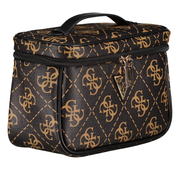 Kosmetikkoffer Berta 4G-Logo Brown, Farbe: braun, Marke: Guess, EAN: 0190231814245, Abmessungen in cm: 26x17.5x12, Bild 2 von 5