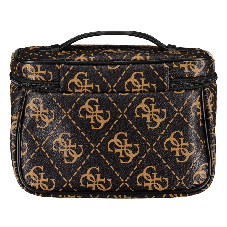 Kosmetikkoffer Berta 4G-Logo Brown, Farbe: braun, Marke: Guess, EAN: 0190231814245, Abmessungen in cm: 26x17.5x12, Bild 3 von 5