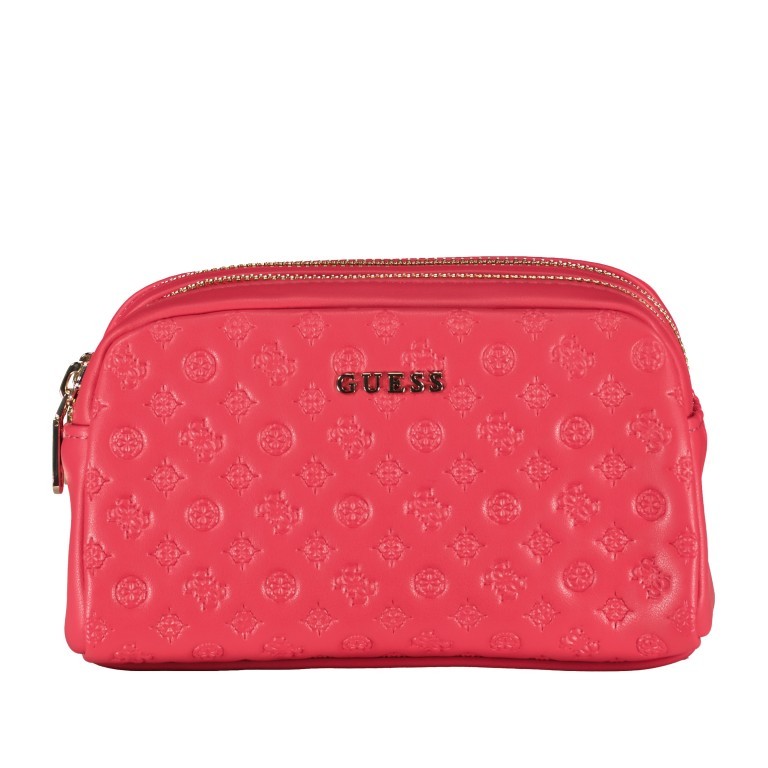 Kosmetik- / Utensilientasche Bright Pink, Farbe: rosa/pink, Marke: Guess, EAN: 7626101343230, Abmessungen in cm: 17.5x10.5x7, Bild 1 von 4