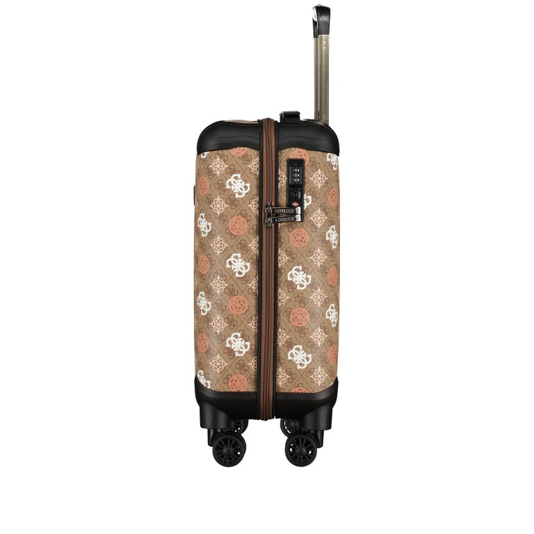 Koffer Eliette 8-Wheel Spinner Upright 4G-Logo Peony Größe 53 cm Latte Multi, Farbe: cognac, Marke: Guess, EAN: 0190231820253, Abmessungen in cm: 31.5x53x22, Bild 3 von 9