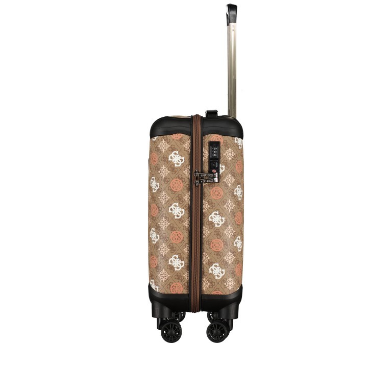 Koffer Eliette 8-Wheel Spinner Upright 4G-Logo Peony Größe 53 cm Latte Multi, Farbe: cognac, Marke: Guess, EAN: 0190231820253, Abmessungen in cm: 31.5x53x22, Bild 5 von 9