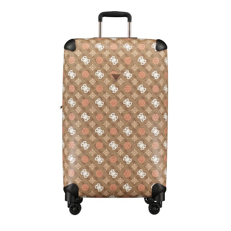 Koffer Eliette 8-Wheel Spinner Upright 4G-Logo Peony Größe 77 cm Latte Multi, Farbe: cognac, Marke: Guess, EAN: 0190231820260, Abmessungen in cm: 46x77x33, Bild 1 von 9