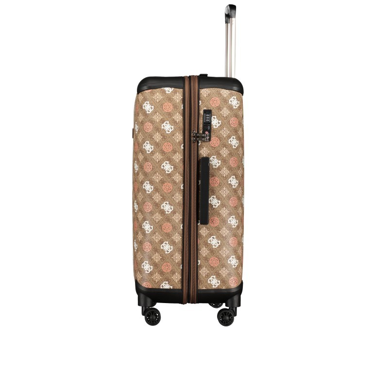 Koffer Eliette 8-Wheel Spinner Upright 4G-Logo Peony Größe 77 cm Latte Multi, Farbe: cognac, Marke: Guess, EAN: 0190231820260, Abmessungen in cm: 46x77x33, Bild 5 von 9