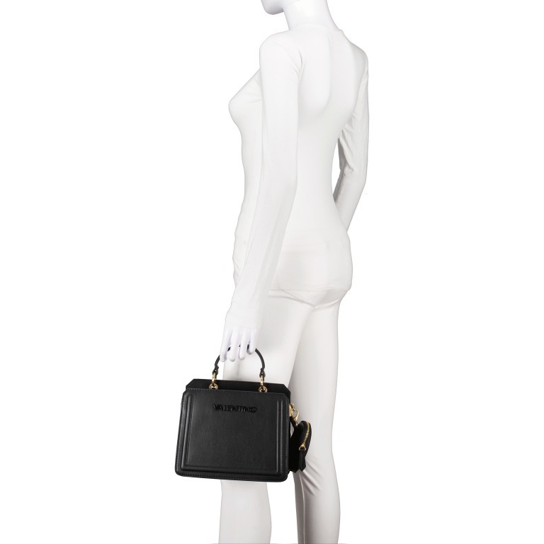 Tasche Ipanema Relove Recycle Nero, Farbe: schwarz, Marke: Valentino Bags, EAN: 8054942310446, Abmessungen in cm: 23.5x20.5x11.5, Bild 4 von 8