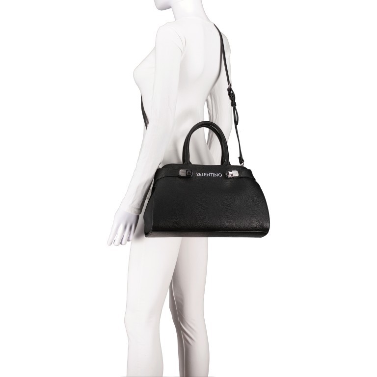 Handtasche Midtown Nero, Farbe: schwarz, Marke: Valentino Bags, EAN: 8054942312204, Abmessungen in cm: 35.5x20x15, Bild 6 von 7