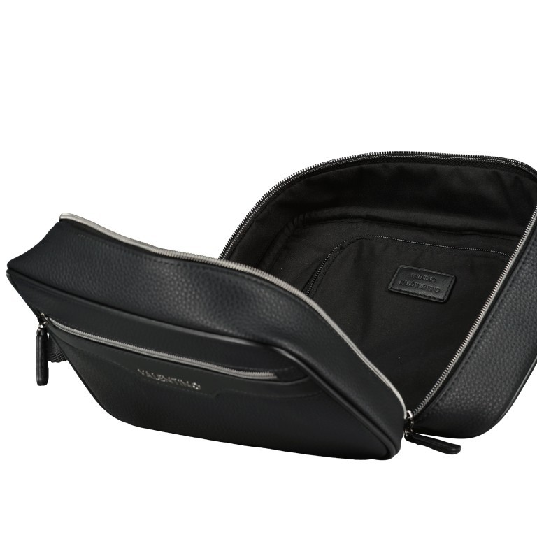 Kulturbeutel Efeo Nero, Farbe: schwarz, Marke: Valentino Bags, EAN: 8054942237569, Abmessungen in cm: 25.5x16.5x10, Bild 5 von 6