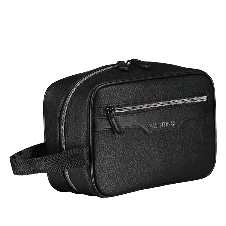 Kulturbeutel Efeo Nero, Farbe: schwarz, Marke: Valentino Bags, EAN: 8054942237569, Abmessungen in cm: 25.5x16.5x10, Bild 2 von 6