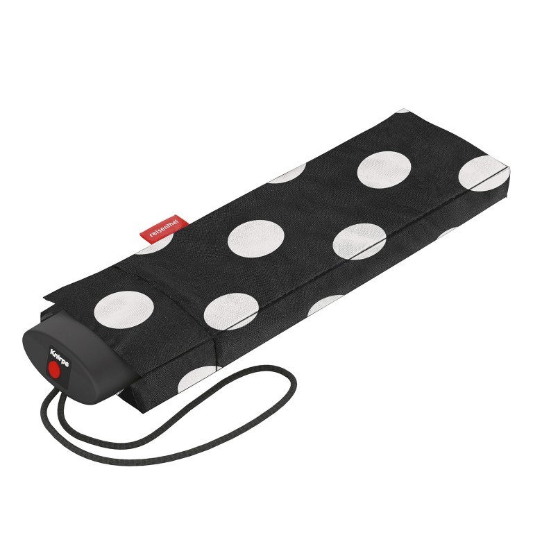 Schirm Umbrella Pocket Mini Dots White, Farbe: schwarz, Marke: Reisenthel, EAN: 4012013736940, Bild 1 von 2