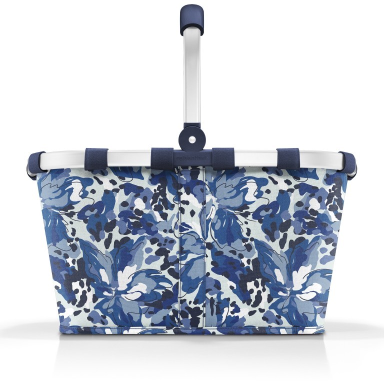 Einkaufskorb Carrybag mit Verpackungstasche Flora Blue, Farbe: blau/petrol, Marke: Reisenthel, EAN: 4012013735738, Abmessungen in cm: 48x29x28, Bild 2 von 5