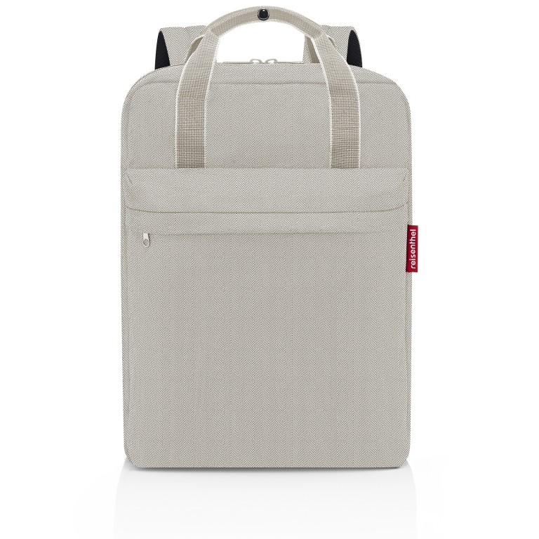 Rucksack Allday Backpack M mit Laptopfach 15 Zoll Herringbone Sand, Farbe: beige, Marke: Reisenthel, EAN: 4012013737022, Abmessungen in cm: 30x39x13, Bild 1 von 3