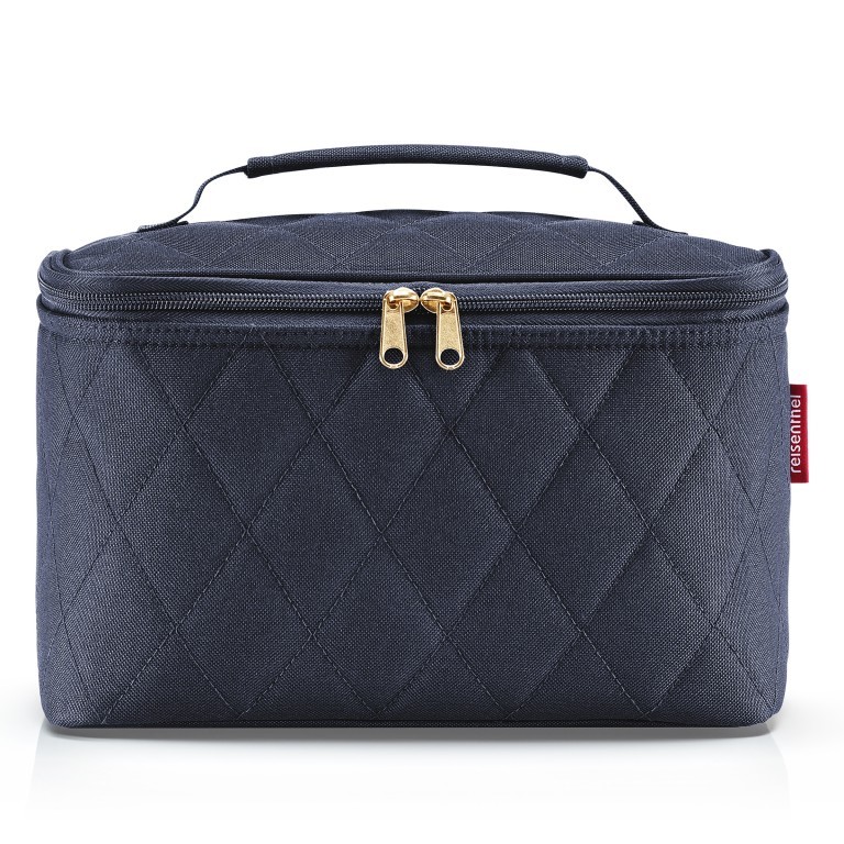 Kosmetikkoffer Cosmetic Case Rhombus Midnight Gold, Farbe: blau/petrol, Marke: Reisenthel, EAN: 4012013737527, Abmessungen in cm: 28x17x18, Bild 1 von 3
