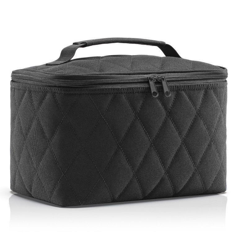 Kosmetikkoffer Cosmetic Case Rhombus Black, Farbe: schwarz, Marke: Reisenthel, EAN: 4012013736445, Abmessungen in cm: 28x17x18, Bild 2 von 3