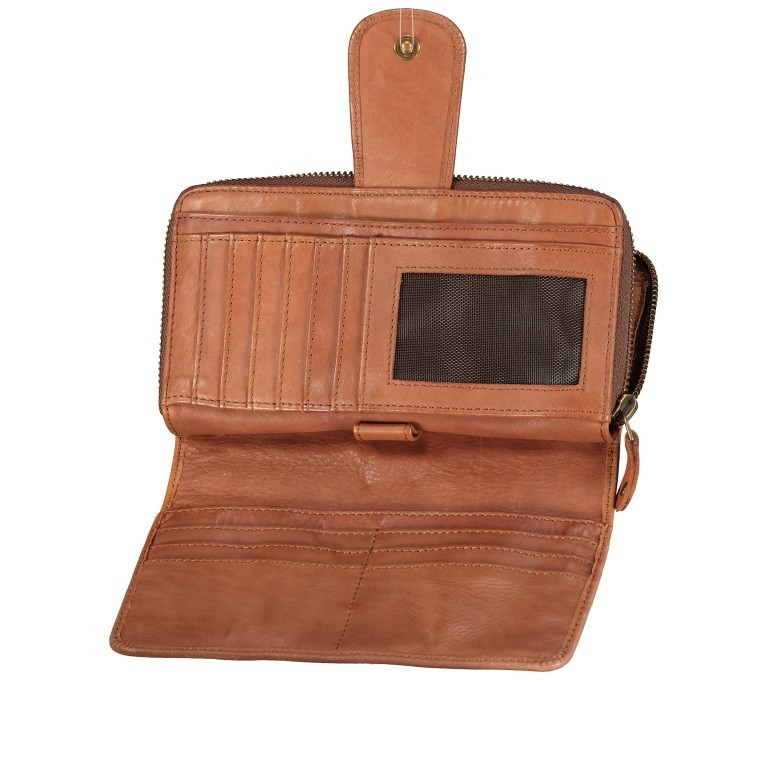 Geldbörse Anchor-Love Felina SL-14039 Charming Cognac, Farbe: cognac, Marke: Harbour 2nd, EAN: 4046478075160, Abmessungen in cm: 18.5x10.5x3, Bild 4 von 5