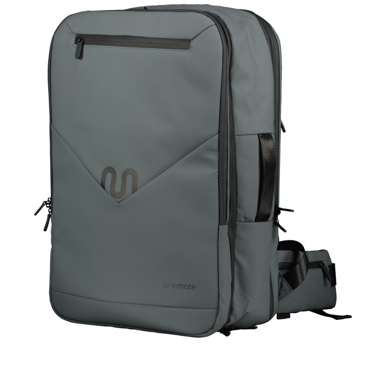 Rucksack / Reisetasche Travel Backpack Ultimate mit Laptopfach 17.3 Zoll Volumen 40 Liter Space Grey, Farbe: grau, Marke: Onemate, EAN: 8720648099878, Abmessungen in cm: 36x56x20, Bild 2 von 22
