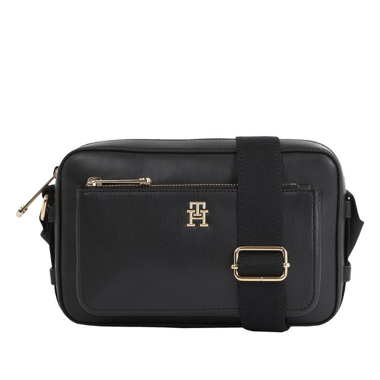 Umhängetasche Iconic Camera Bag Black, Farbe: schwarz, Marke: Tommy Hilfiger, EAN: 8720646510801, Abmessungen in cm: 23x14x9, Bild 1 von 4