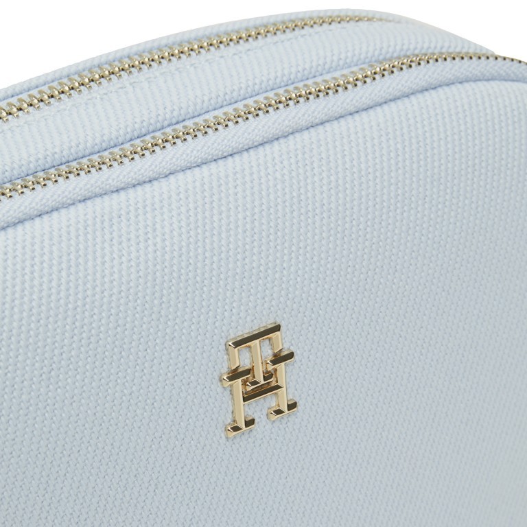 Umhängetasche Poppy Canvas Crossover Bag Breezy Blue, Farbe: blau/petrol, Marke: Tommy Hilfiger, EAN: 8720636409092, Abmessungen in cm: 21x17x5, Bild 5 von 5