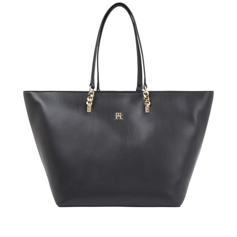 Shopper Refined Tote Black, Farbe: schwarz, Marke: Tommy Hilfiger, EAN: 8720646507979, Abmessungen in cm: 50x30.5x20, Bild 1 von 4